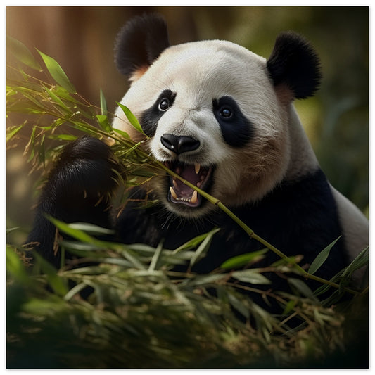 Hungriger Panda, Poster - PeeibePosters